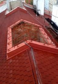 Zastřešení - antikorozní nátěr