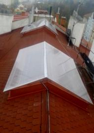 Zastřešení světlíku - hotovo