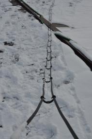 Držák kabelu ve svodu - detail