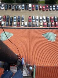 Oprava vlajkových stožárů - Loretánské nám., Praha 1