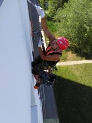 Odstranění biologického napadení a nátěr fasády - Eurovia