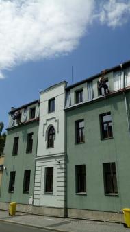 Antikorozní nátěr plechové střechy - Turnov