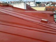 Nátěr plechové střechy