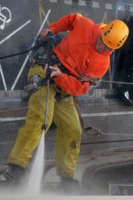 Čištění fasády tlakovou vodou