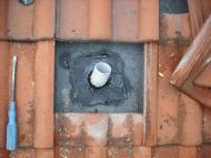 Detail odvětrání zateplené střechy